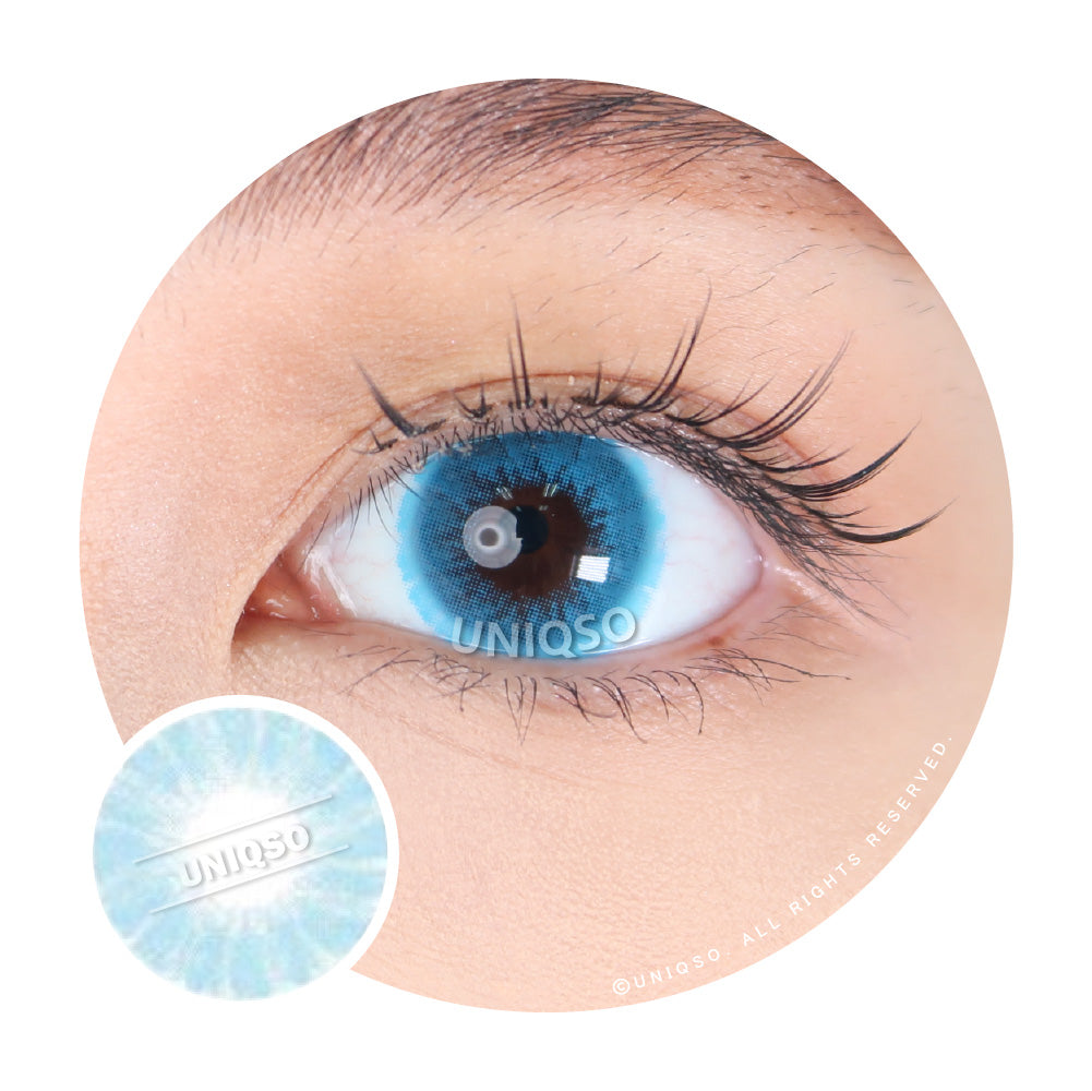 Western Eyes Solotica Blue (1 lens/pack) [Exp: 04/2027]-Colored Contacts-UNIQSO
