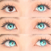 Sweety x Eyesinger Aqua Gemstone (2 lenses/pack)-Colored Contacts-UNIQSO