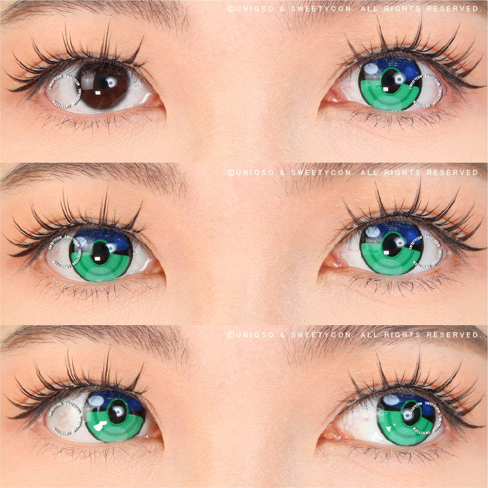 Sweety x Eyesinger Green Rings (2 lenses/pack)-Colored Contacts-UNIQSO