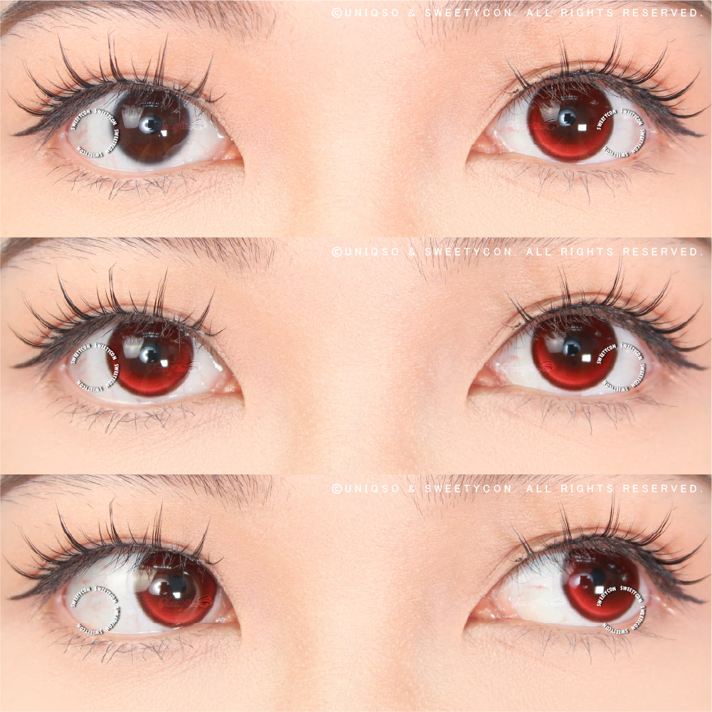 Sweety Crazy Fiery Red (1 lens/pack)-Crazy Contacts-UNIQSO