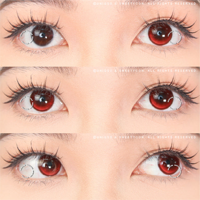 Sweety Crazy Fiery Red (1 lens/pack)-Crazy Contacts-UNIQSO