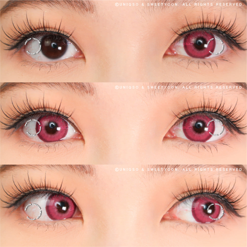 Sweety Halo Rose (1 lens/pack)-Colored Contacts-UNIQSO