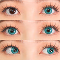 Sweety Halo Turquoise (1 lens/pack)-Colored Contacts-UNIQSO