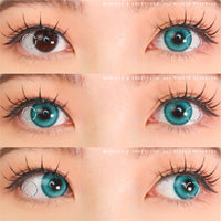 Sweety Halo Turquoise (1 lens/pack)-Colored Contacts-UNIQSO