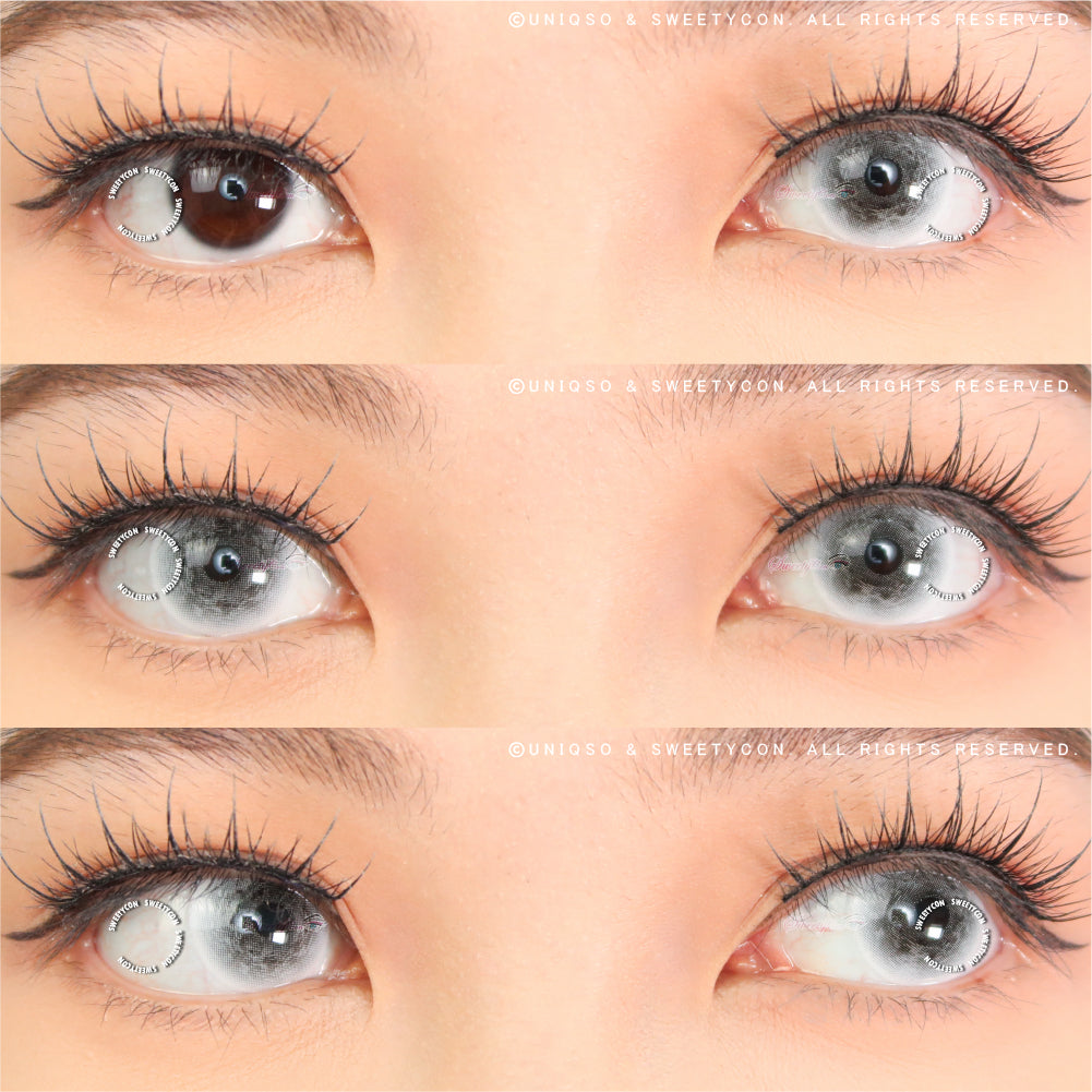 アイプチ no make W eyes Sweety Crazy Chaos Eye Black Contact Lenses - Made In Korea – UNIQSO
