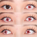 Sweety Mini Sclera Red Splash (1 lens/pack)-Mini Sclera Contacts-UNIQSO