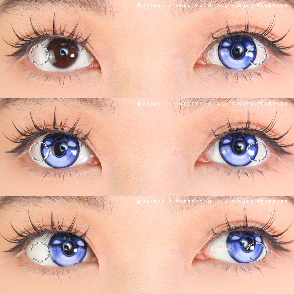 Sweety x Eyesinger Indigo Thunder Eye (2 lenses/pack)-Colored Contacts-UNIQSO