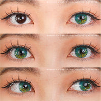 Sweety Anime Flower Blue (1 lens/pack)-Colored Contacts-UNIQSO