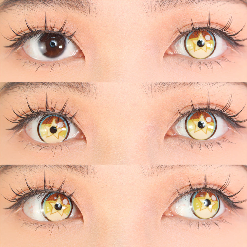 Sweety x Eyesinger Golden Starburst (2 lenses/pack)-Colored Contacts-UNIQSO