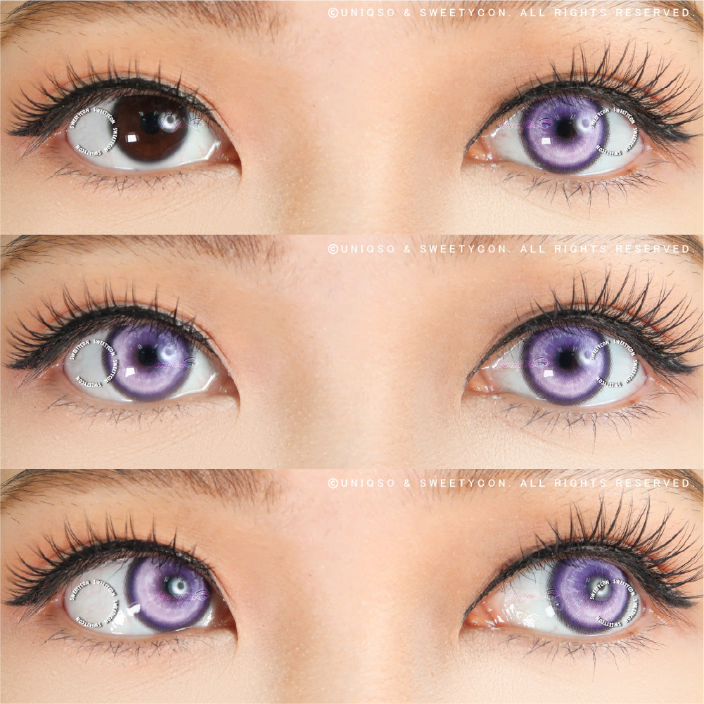 アイブロウ cony Sweety Koi Violet Cosplay Colored Contacts For Anime Eye – UNIQSO