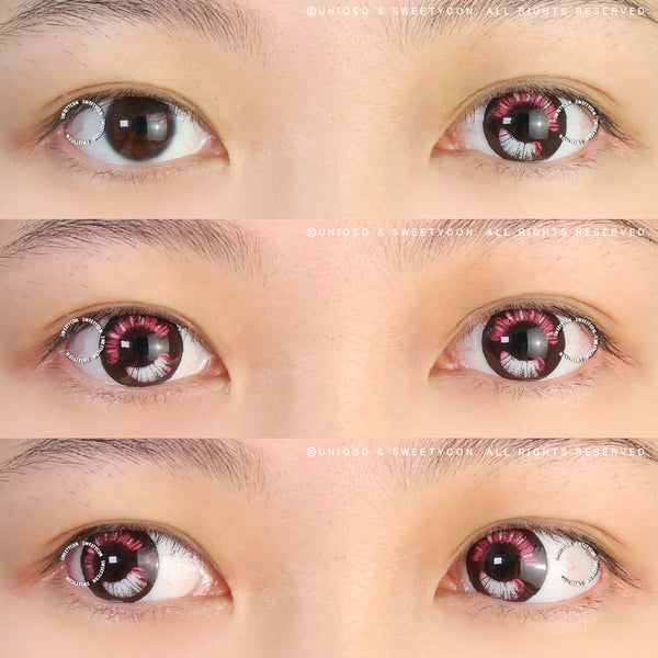 Sweety Anime Boba Violet (1 lens/pack)-Colored Contacts-UNIQSO