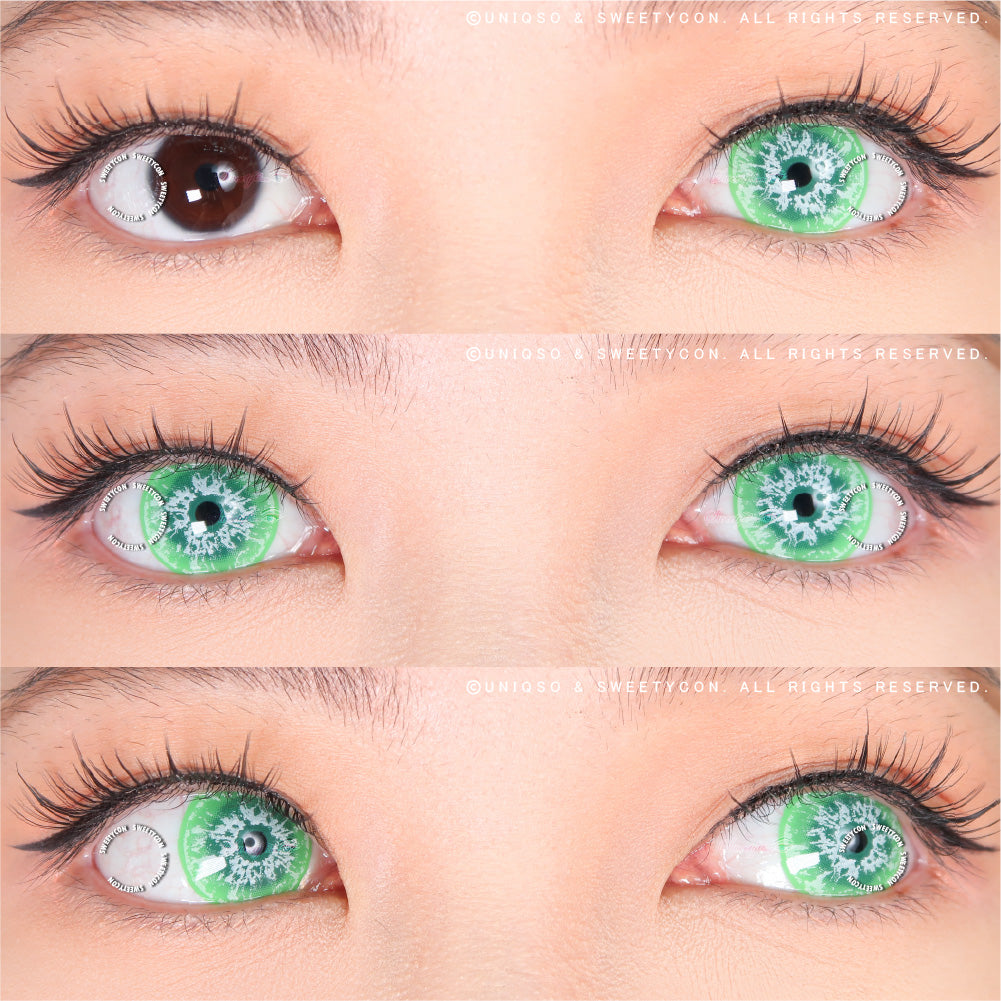 Sweety Crazy White Walker Green (1 lens/pack)-Crazy Contacts-UNIQSO