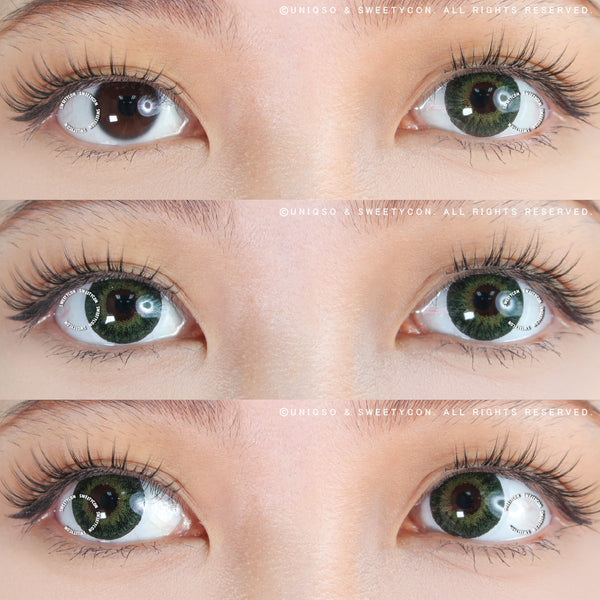 Sweety Aurelia Green (1 lens/pack)-Colored Contacts-UNIQSO