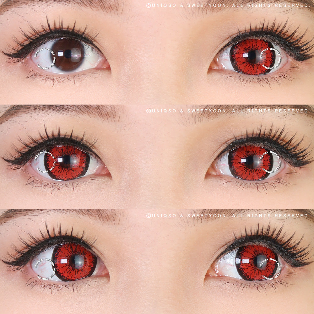 Sweety Mini Sclera 17mm tokyo N red | Halloween Contacts – UNIQSO