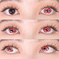 Sweety Crazy Twin Hex Red (1 lens/pack)-Crazy Contacts-UNIQSO