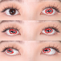 Sweety Crazy Twin Hex Red (1 lens/pack)-Crazy Contacts-UNIQSO