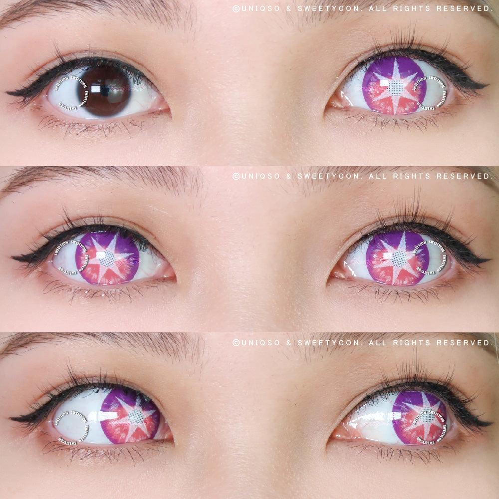OWLMILS アウルミルズ tsukuyomi c.purpleGray Sweety Star Idol Violet | Purple Star Colored Contacts