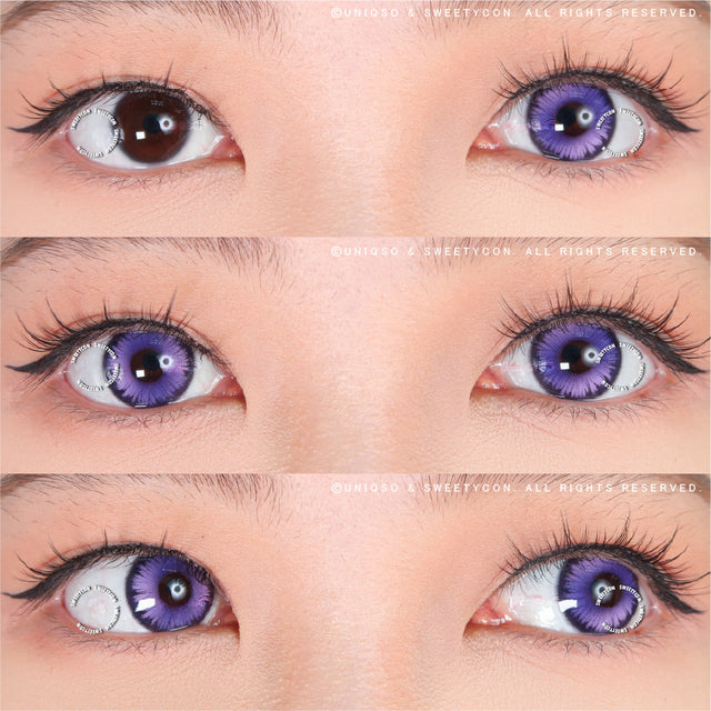 Sweety Mystic Wing Violet (1 lens/pack)-Colored Contacts-UNIQSO