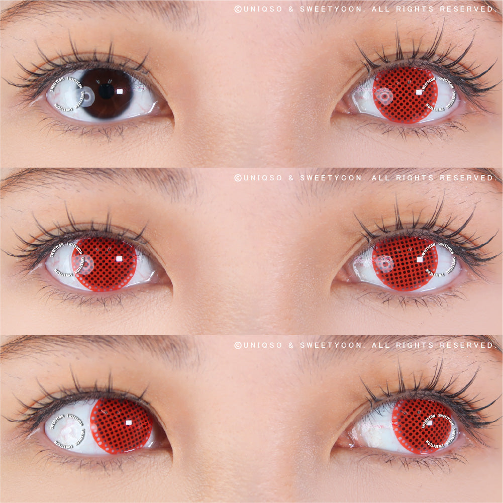 Sweety Crazy Red Screen/ Mesh | Colored Contacts | Halloween