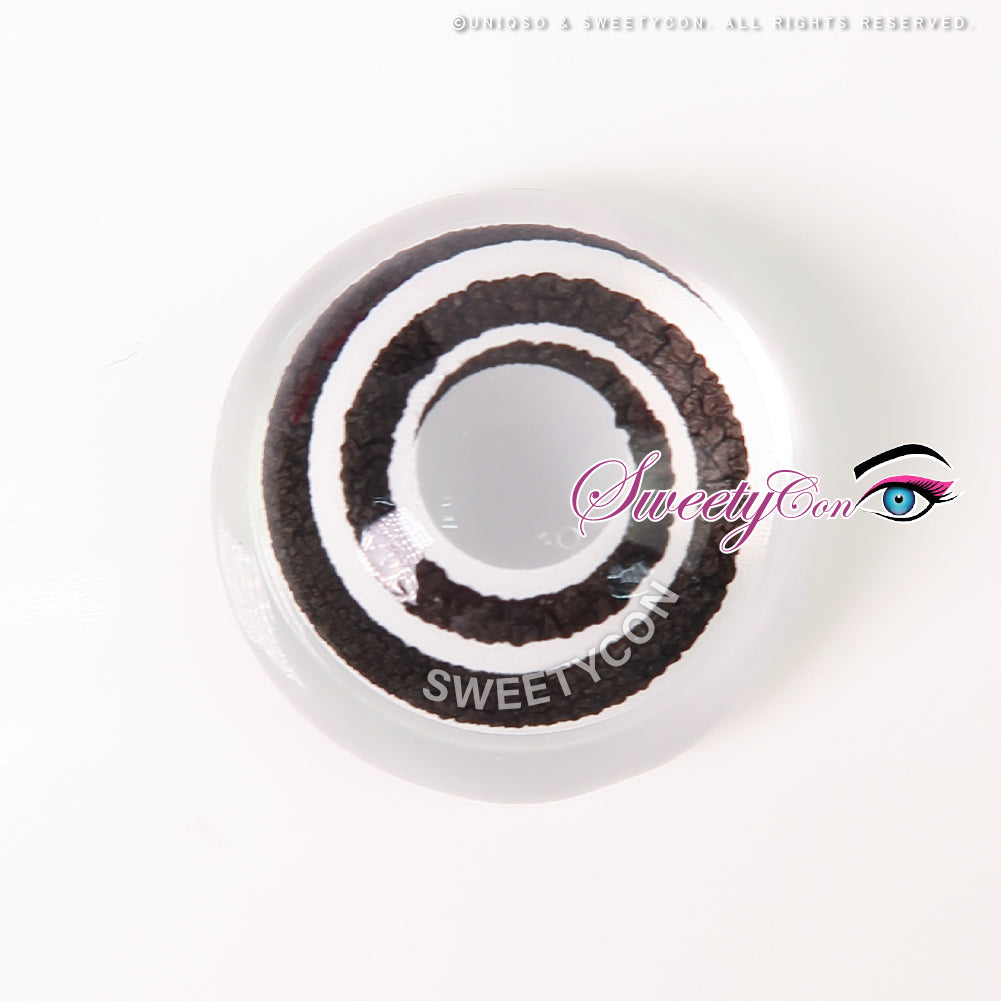 Sweety Mini Sclera Black Spiral | 17mm Spiral Black Contacts – UNIQSO