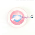 Sweety x Eyesinger Cupid Heart Pink (2 lenses/pack)-Colored Contacts-UNIQSO