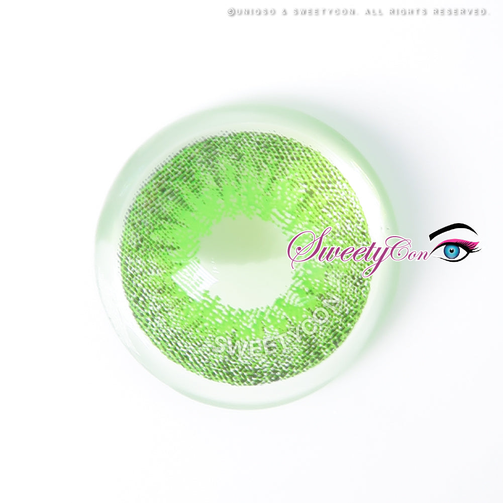 Sweety Mini Sclera Green Devil | Bright Halloween Contacts – UNIQSO