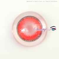 Sweety Halo Red (1 lens/pack)-Colored Contacts-UNIQSO