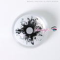 Sweety Mini Sclera Black Splash (1 lens/pack)-Mini Sclera Contacts-UNIQSO