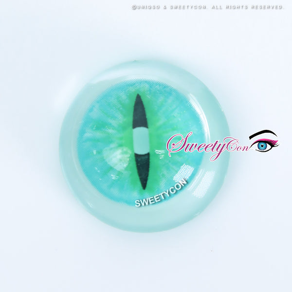 Sweety Crazy Green Demon Eye / Cat Eye (New) (1 lens/pack)-Crazy Contacts-UNIQSO