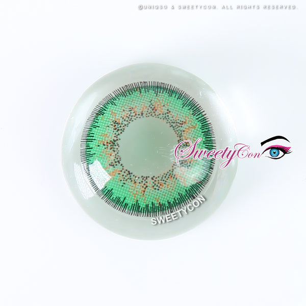 Sweety Poppy Green (1 lens/pack)-Colored Contacts-UNIQSO