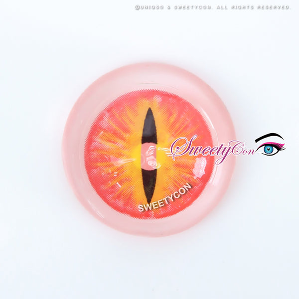 Sweety Crazy Red Demon Eye / Cat Eye (New) (1 lens/pack)-Crazy Contacts-UNIQSO