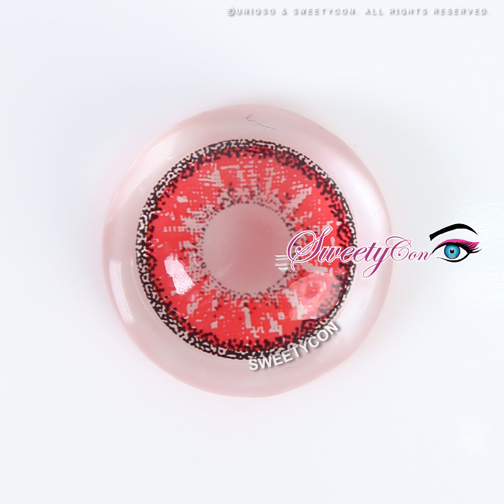 popyours Red Eye【美品】 Sweety Crazy Zombie Red Halloween Contacts – UNIQSO