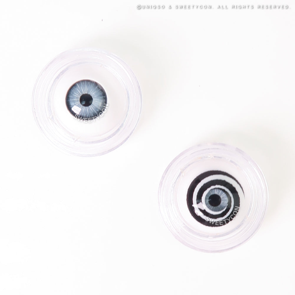 Sweety Mini Sclera Black Spiral | 17mm Spiral Black Contacts – UNIQSO