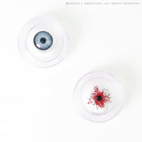Sweety Mini Sclera Red Splash (1 lens/pack)-Mini Sclera Contacts-UNIQSO