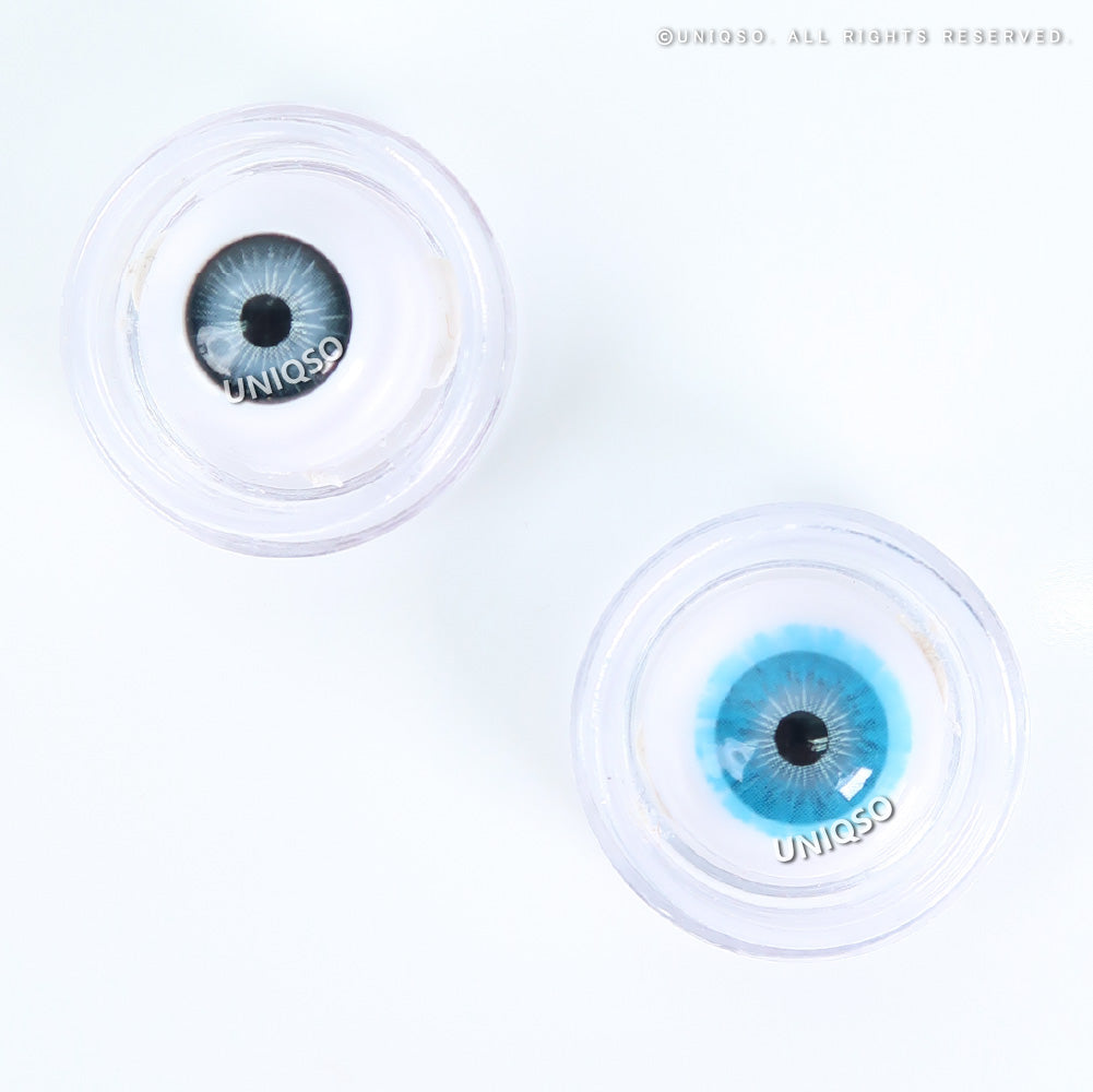 Western Eyes Solotica Blue (1 lens/pack) [Exp: 04/2027]-Colored Contacts-UNIQSO