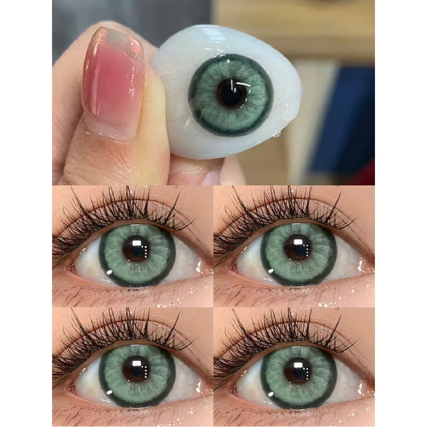 Kazzue Glitz Green (1 lens/pack)-Colored Contacts-UNIQSO