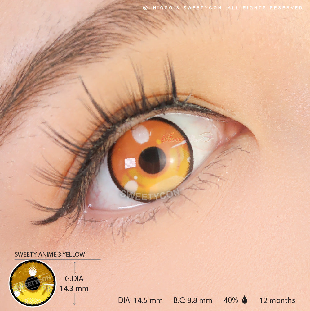 Yellow Cosplay Contacts – HoneyColor