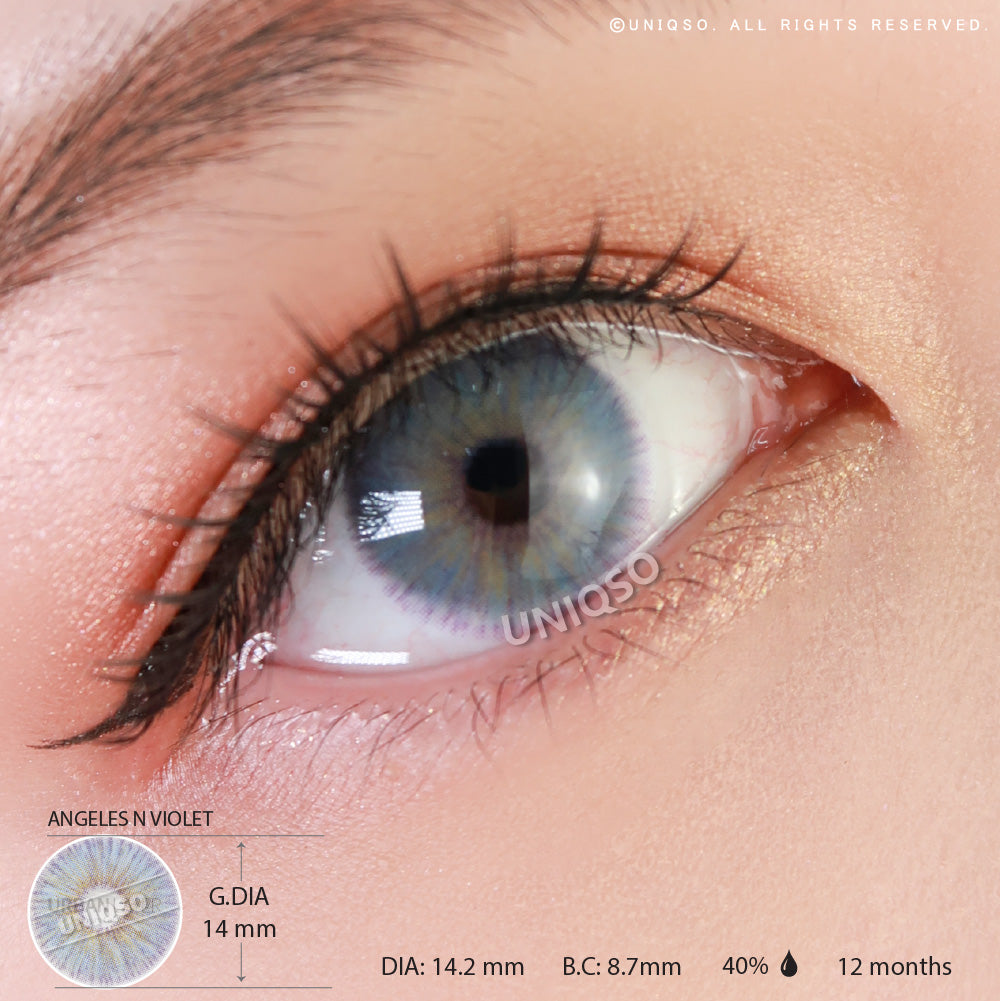 Urban Layer Angeles N Violet Silicone Hydrogel Contacts – UNIQSO