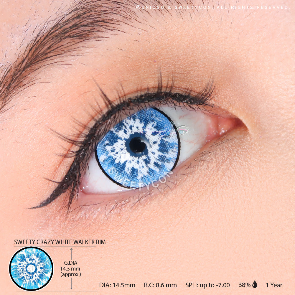 Sweety Crazy White Walker Rim (1 lens/pack)