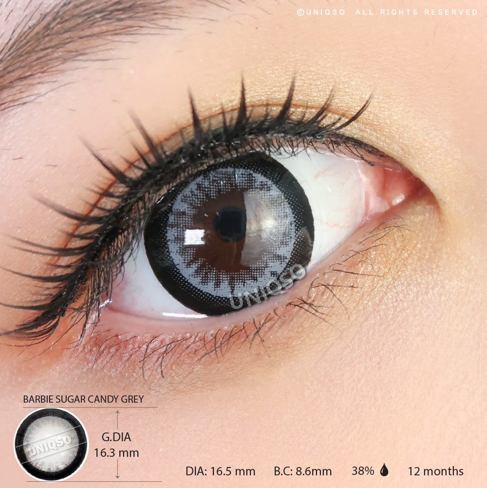 Grey Big Eyes Contacts Enlarging Eye Contacts for Daily Wear