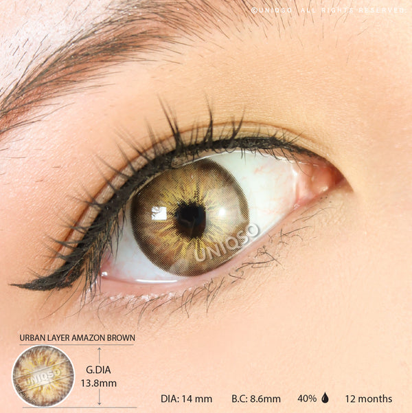 Urban Layer Amazon Brown (1 lens/pack)-Colored Contacts-UNIQSO