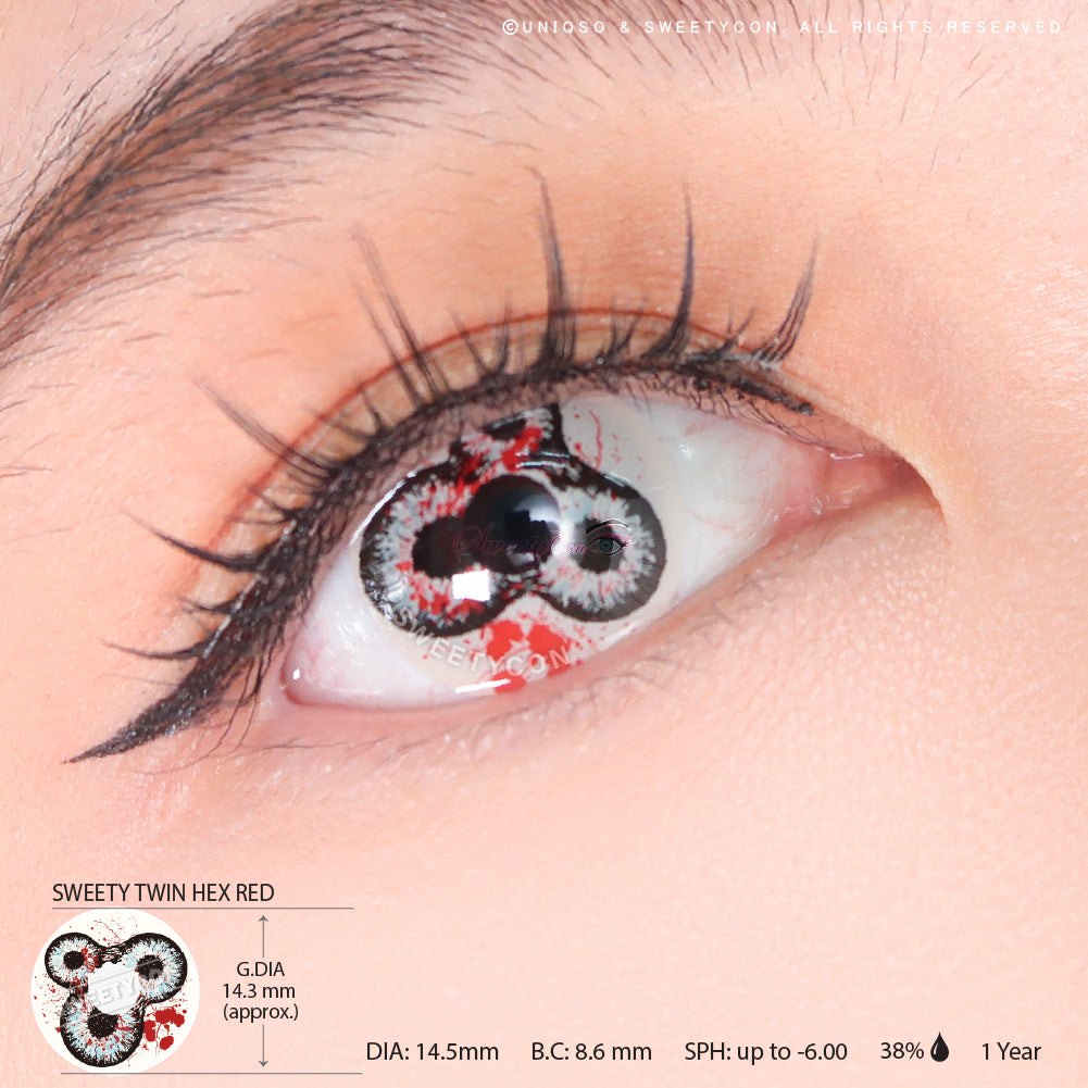 Sweety Crazy Devil's Triple | Halloween Contacts With Prescription