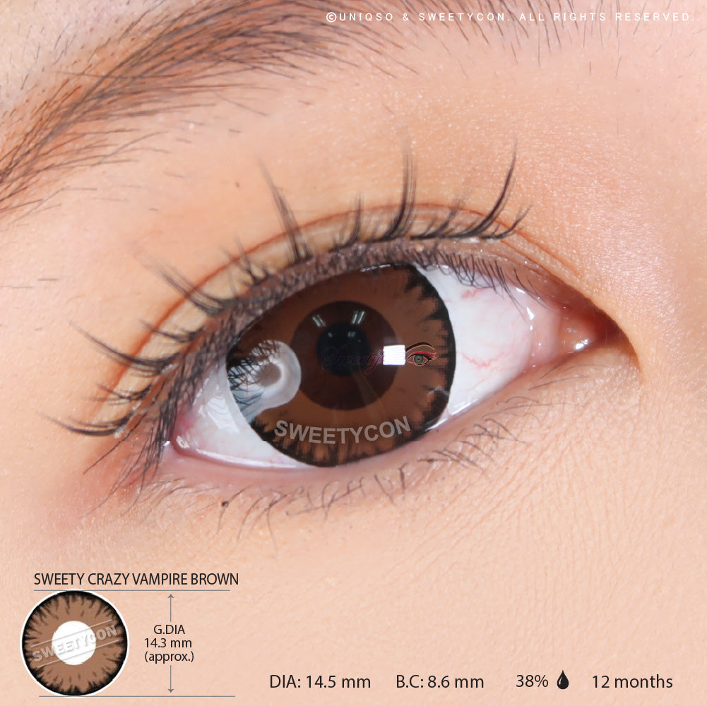 Sweety Crazy Vampire Brown Halloween Contacts – UNIQSO