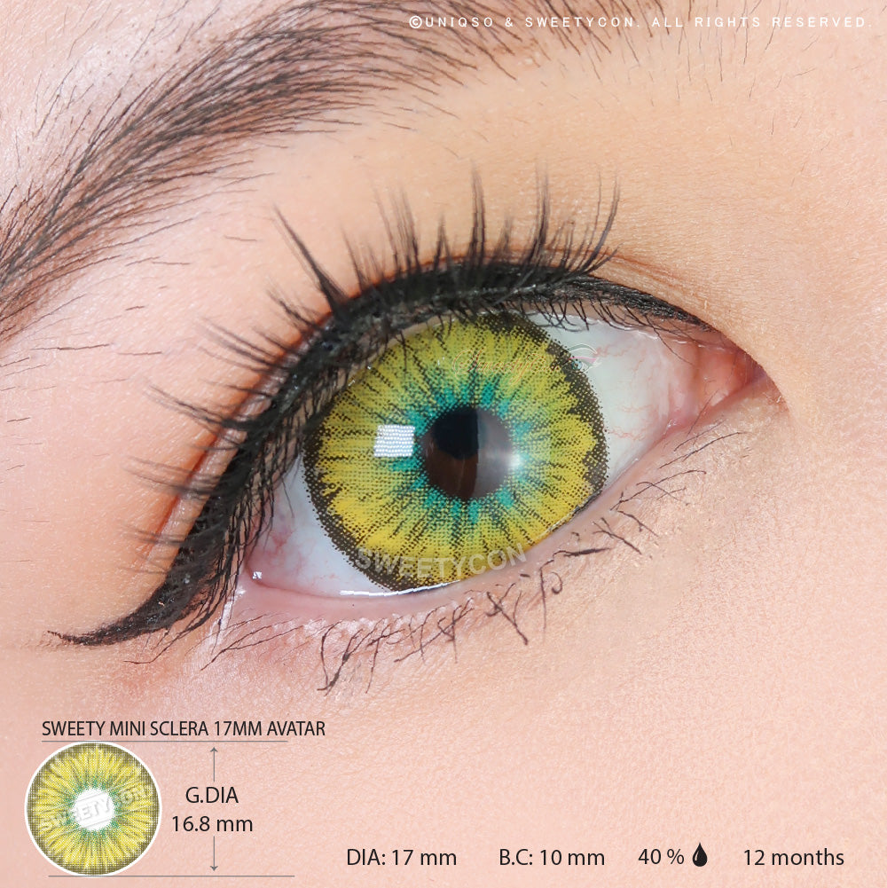 Sweety Mini Sclera 17mm Avatar | Halloween Contacts – UNIQSO