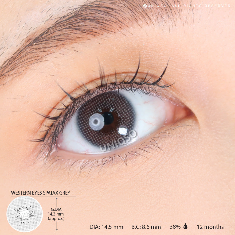 Western Eyes Spatax Grey (1 lens/pack) [Exp: 06/2027]-Colored Contacts-UNIQSO