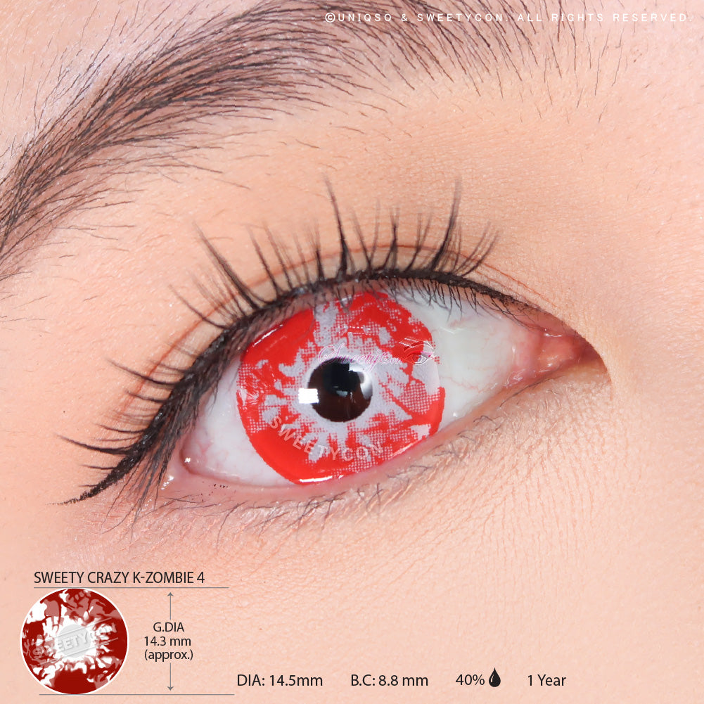 Sweety K-Zombie 4 Crazy Contacts For Halloween – UNIQSO