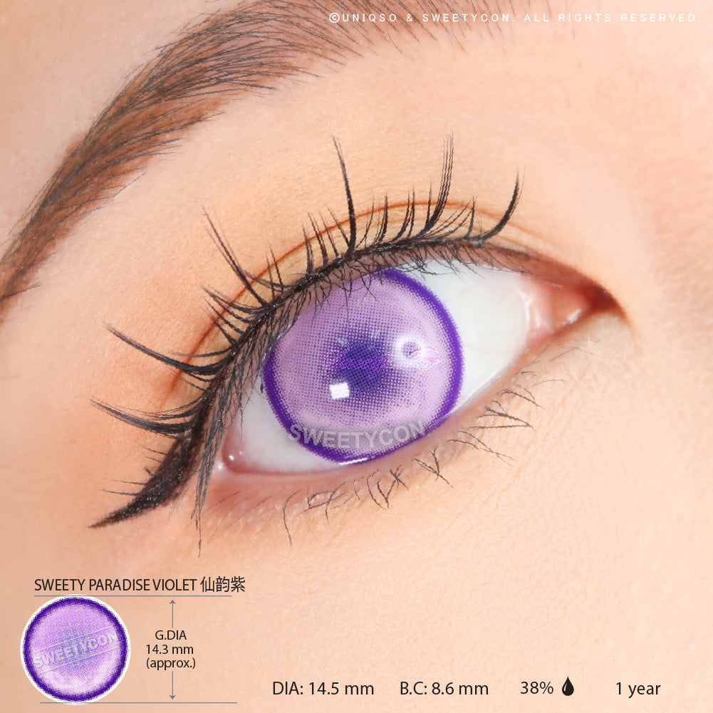 Sweety Paradise Violet Colored Contacts For Fairy Look – UNIQSO