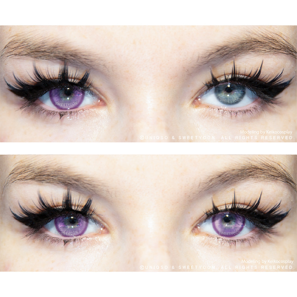Myukicon Purple Colored Contacts - 10Pcs - Colored Contact Lenses