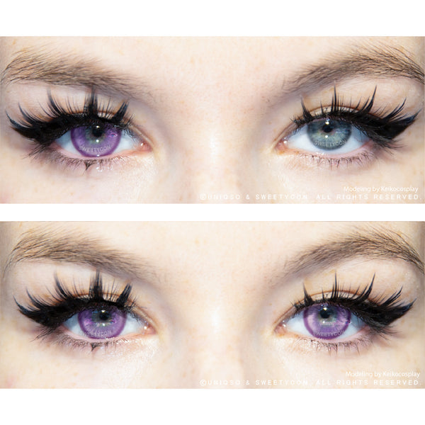 Sweety Magic Pop Violet (1 lens/pack)-Colored Contacts-UNIQSO