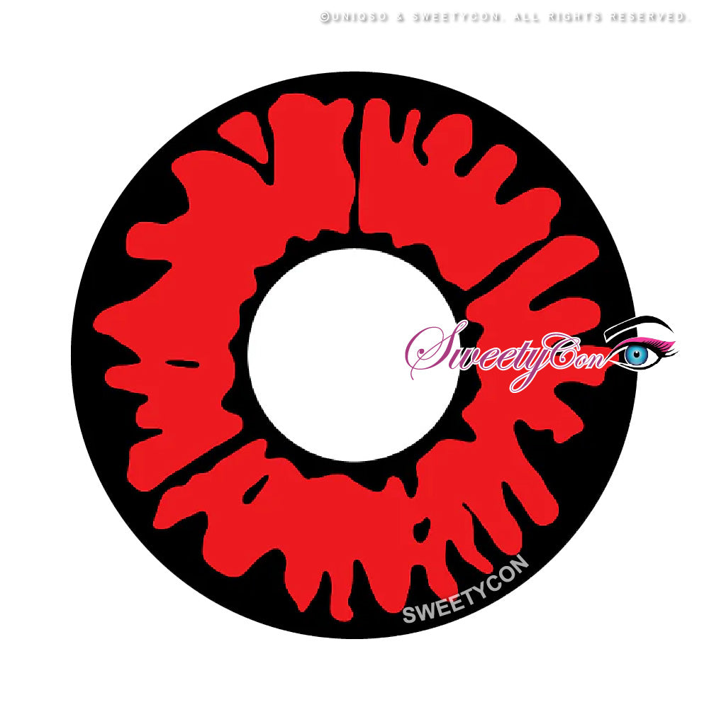 UV Twilight Volturi Vampire | Glow In The Dark Red Color Contacts